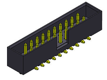 тип строки SMT заголовка 2AMP коробки 2*8-2*25Pin 2mm двойной с колышками