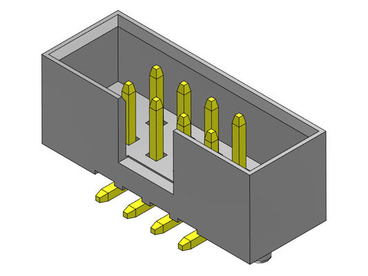тип строки SMT заголовка 2AMP коробки 2*8-2*25Pin 2mm двойной с колышками