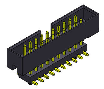 2.00mm повышенный соединитель 2*4-2*25Pin Nylon6T 2AMP заголовка коробки погружения SMT