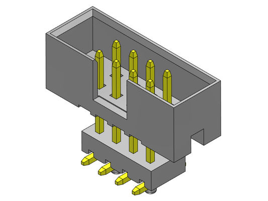 2.00mm повышенный соединитель 2*4-2*25Pin Nylon6T 2AMP заголовка коробки погружения SMT