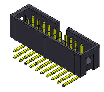 Удваивает строка тип 2 *3-2*32Pin Nylot6T 3AMP заголовка коробки 2,54 Mm прямоугольное