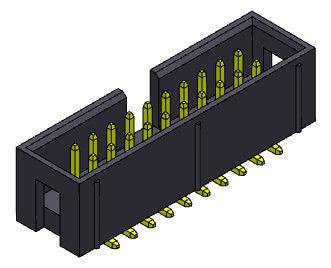 тип соединителя 2*3-2*32Pin Nylot6T 3AMP SMT заголовка коробки 2.54mm с колышками