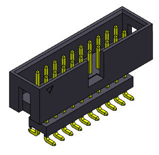 строка заголовка 2.54mm коробки 2*3-2*32Pin двойная повысила тип погружения SMT