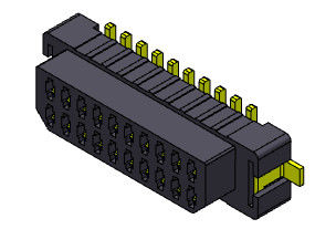 06-30 доска Pin SMT для восхождения на борт тангажа 1.00mm UL94V0 LCP соединителя