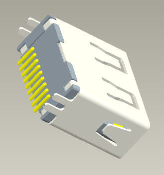 1.0Amp высокоскоростной Usb 3,0 тип вертикали 180° SMT соединителя 11.5mm