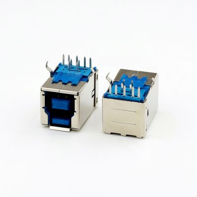 тип погружения соединителя прямоугольный 90° Usb 3,0 b быстрого хода 1.0Amp