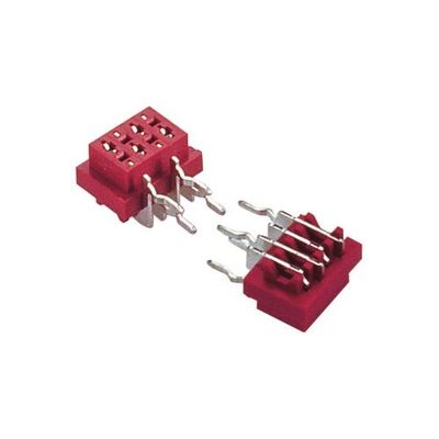 Тип женщина погружения штепсельной розетки PCB соединителя 1.27mm*1.5mm прямоугольная